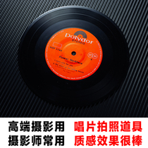 Retro vinyl disc pendants ornaments photo props creative background still life photography products shooting AIDS