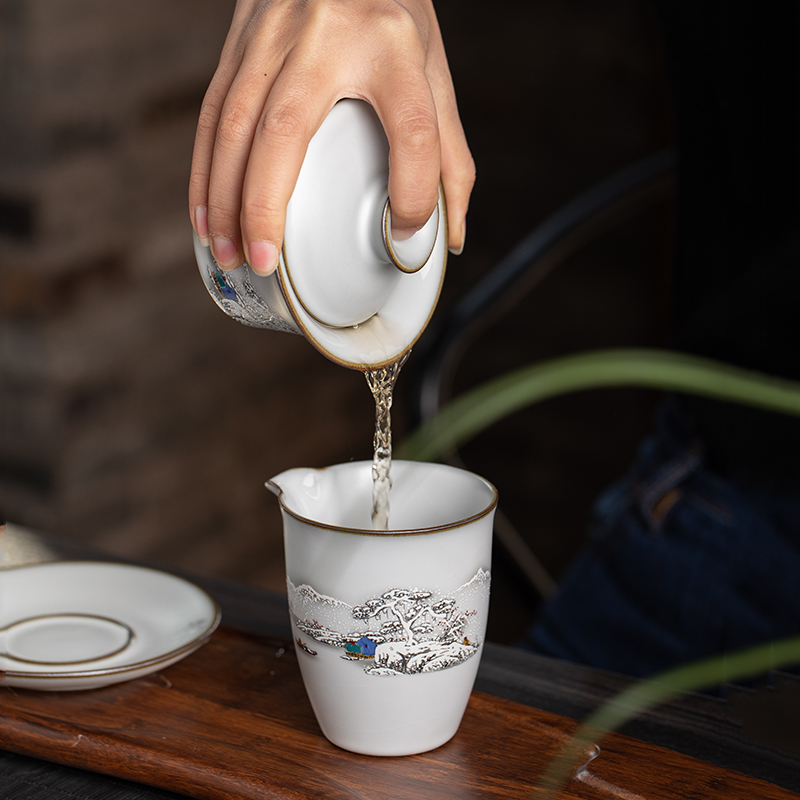 , make tea tea set household kung fu tea set your up ceramic teapot teacup tureen high - grade gift boxes