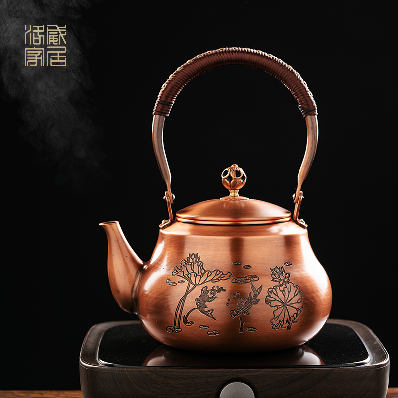 Lotus in more plates to boil the kettle manual kettle household electrical TaoLu high - temperature teapot large - capacity single pot