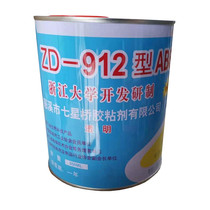 Seven star Bridge ZD-912 type ABS strong glue PVC glue AS plastic pipe sheet glue transparent milk white 950ml
