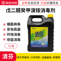 Glutaraldehyde decanomyl bromide solution disinfectant bactericidal virus to prevent African swine fever veterinary farm environment