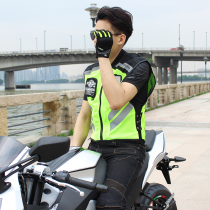 Motorcycle safety night clothing mens riding equipment reflective vest vest off-road racing clothing breathable reflective clothing women