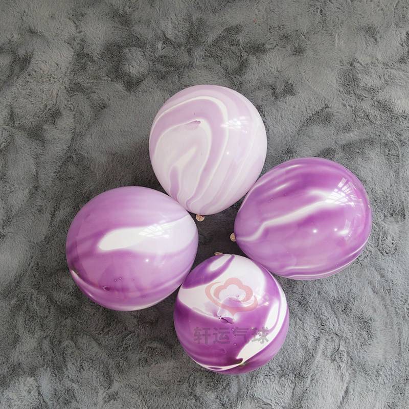 乳胶加厚10寸玛瑙气球 结婚装饰气球 玛瑙气球100个装 气球批发