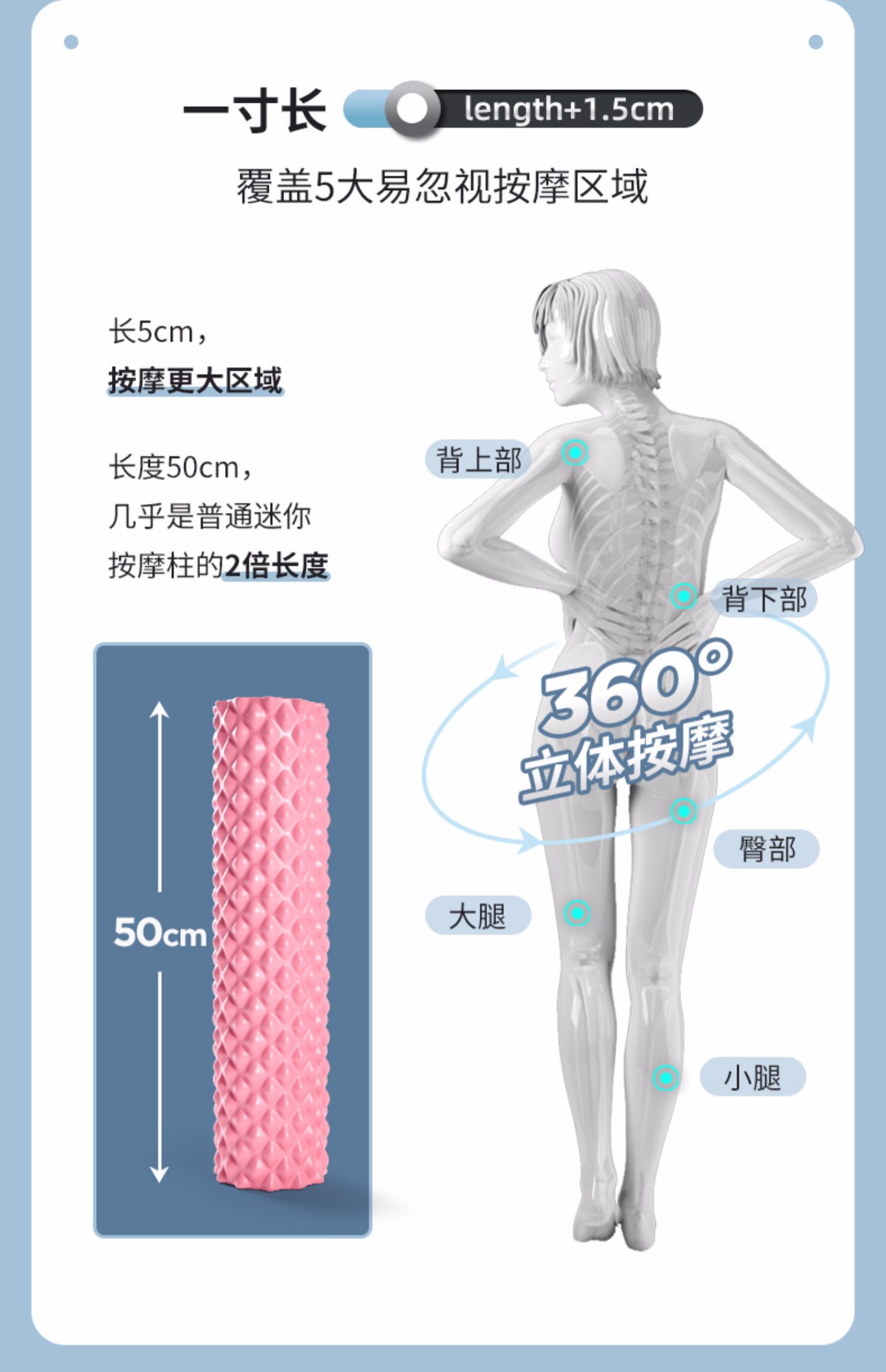 【奥义】泡沫轴肌肉放松器瘦腿神伽柱