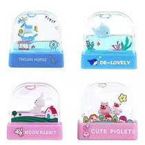 Wholesale Crystal Cartoon Children Clothing Rabbit Unicorn Red Print Oil Blue Autograph Photosensitive Seal