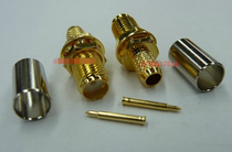 RP-SMA-K-3 SMA crimping RG58 50-3 wire SMA mother anti-pick external screw inner needle cold pressing 50 Ohm