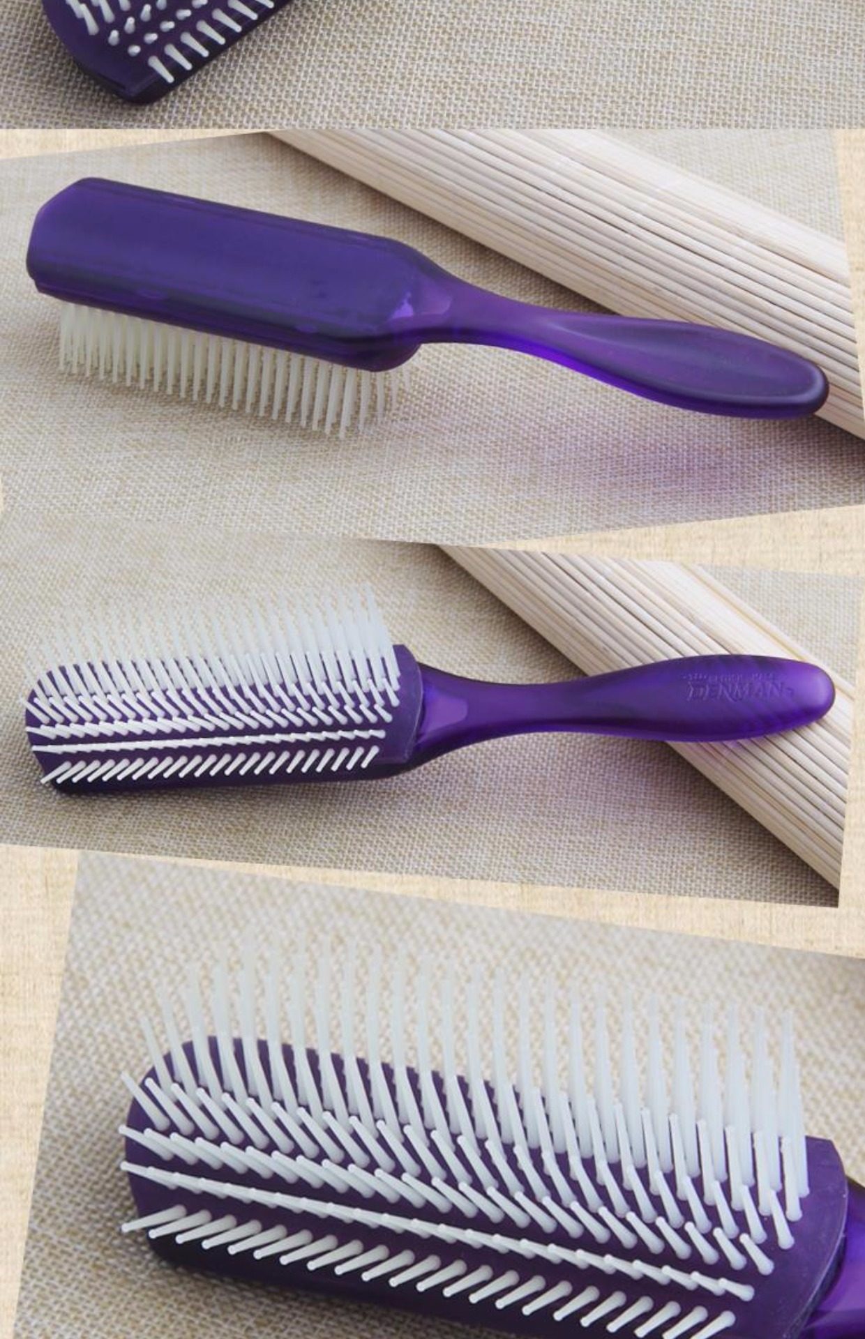 出口欧美理发店专业九排梳耐高温防静电男女造型梳子卷发直发内扣_7折