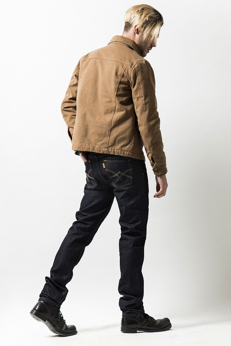 lifecycle新品阿美咔叽重磅帆布工装男士夹克复古厚帆布休闲外套