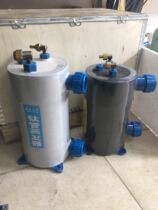 Pure titanium evaporator Seafood fish pond fish tank chiller Titanium cannon seawater freshwater chiller Water cannon titanium barrel temperature control