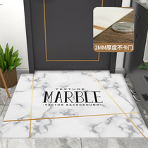 Light luxury ultra-thin non-Carmen floor mat entrance door mat can be scrubbed disposable PU leather foot mat door carpet