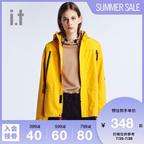 it izzue womens hooded sweater autumn personality trend contrast letter drawstring 3120F9D