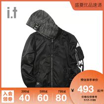 it :CHOCOOLATE Mens hooded jacket jacket Autumn camouflage both sides can be worn 7223XDD