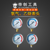 Oxygen High Pressure Gauge Head Oxygen Low Pressure Gauge Head Acetylene High Pressure Gauge Head Acetylene Low Pressure Gauge Head