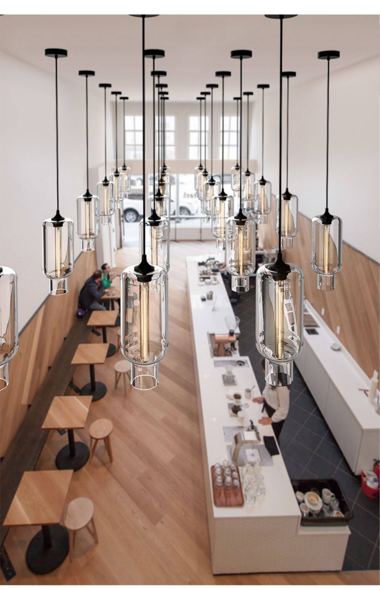 设计师的灯北欧餐桌小吊灯创意餐厅咖啡厅吧台服装店艺术玻璃灯具