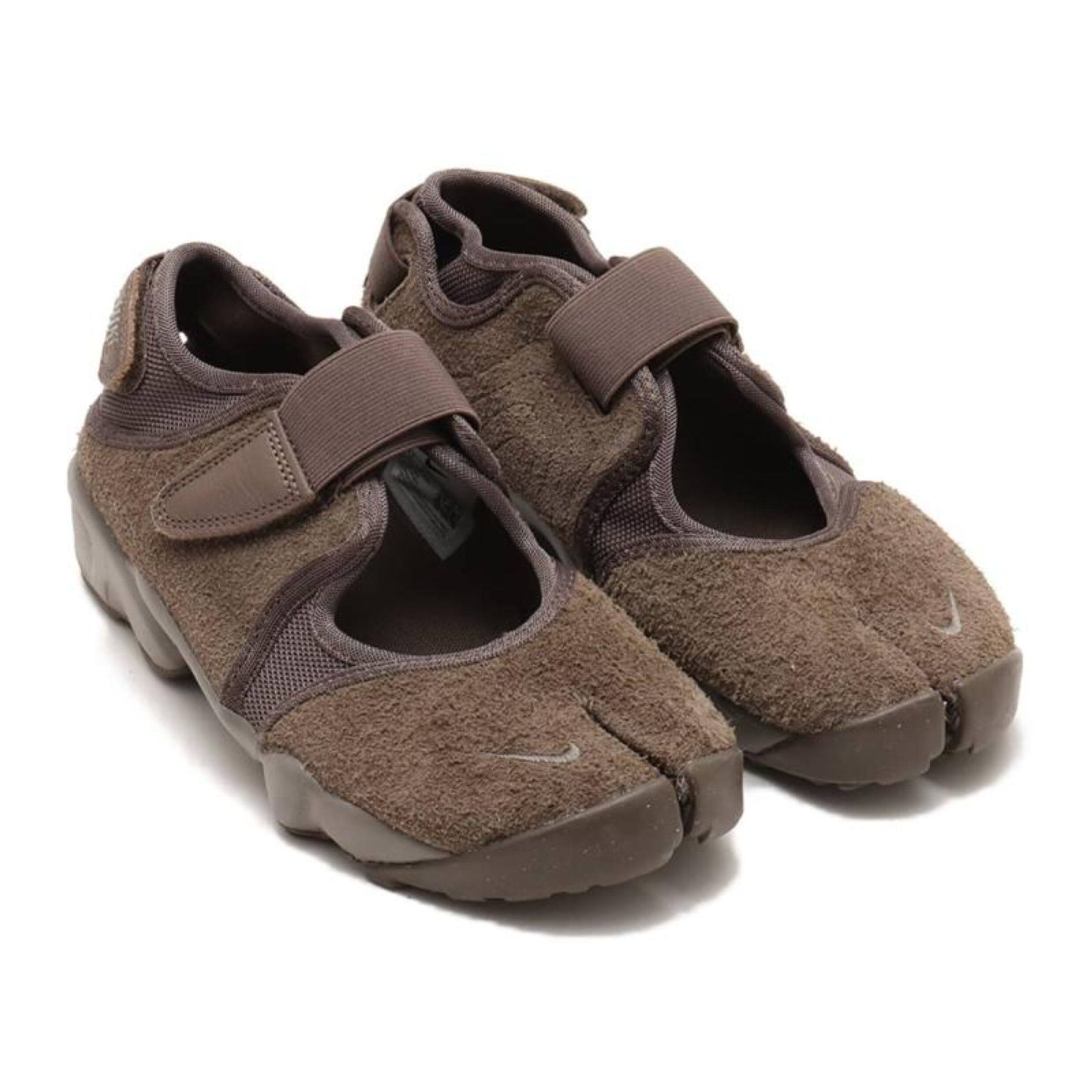 日本代购直邮耐克nike wmns air rift麂皮绒面忍者分趾鞋女款