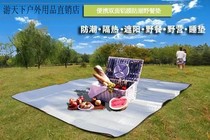 Multifunctional moisture-proof pad 2 m * 2 m double-sided aluminum film picnic camping dinner grassland climbing pad waterproof increase