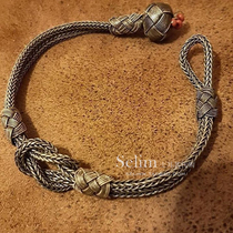 Selim Turkish Silver Wire Braided Bracelet Hand Rope 1000 sterling silver non-925 Male and female couples Transhipment Birthday Gift