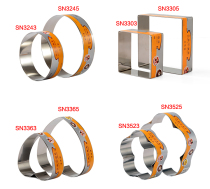 Sanneng mold cake tools 6 inch 8 inch round heart shaped flower mousse circle brand baking utensils