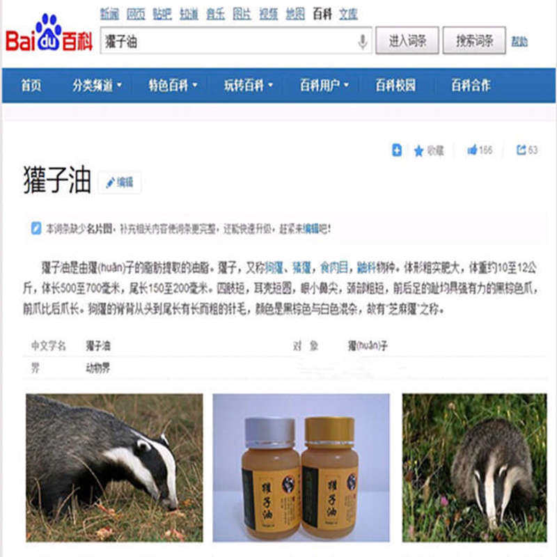 东北保真獾子油 狗獾油 獾油 狗自家熬制多用途100g全国包邮