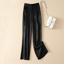 Broadlegged Pants Woman Spring Autumn Black Pituitary Pants Woman Early Fall Loose Casual Long Pants Children 2021 New