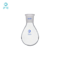 Eggplant-shaped flask 100ml 24 rotary evaporator with rotary evaporator thick-walled reaction bottle glass chemical instrument