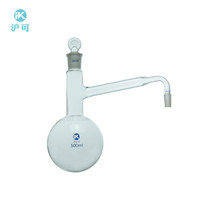 All-glass distiller flask 500ml 24#mouth 19#plug distiller flask Essential oil distillation purification tool