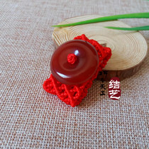 This Life Year Red Rope Leather Belt Buckle Red Manau Peace Buckle Po Ping Green Red Rope Waist Chain Red Rope Belt Buckle Men And Women Gifts