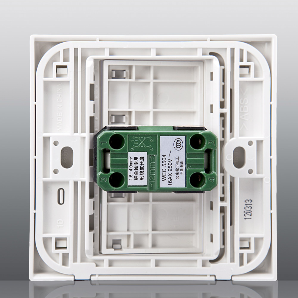 松下开关/86型/双极开关/全极开关浴霸开关(16a)/wfh593 (浴霸用)