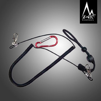 Raft Rod Special Lost Hand Rope Steel Wire Raft Fishing Automatic Telescopic Hand Rod Bench Fishing Rod Guard Rod Rope Off Rope Off Rope