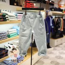 Direct mail BLUETAIL Korea blue lizard childrens clothing 21 spring new childrens pants 4PT03MT