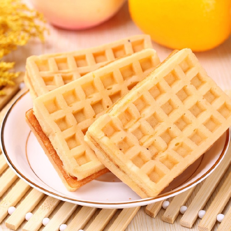 糕点饼干 整箱 丹夫华夫饼点心零食散装无蔗糖原味早餐食包邮