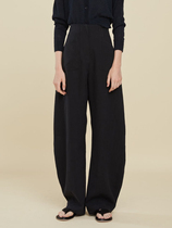 Cha spot ) Cortana official agent perfect black linen pants