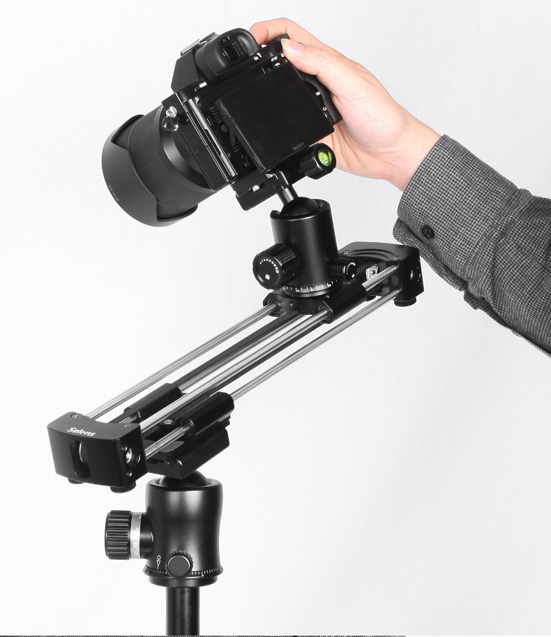 selens 微移迷你滑轨 摄像摄影增距便携轨道 单反相机滑轨