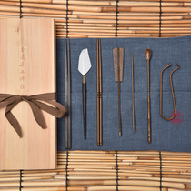 See Vegan Workshop Day Style Chanson Seven Pieces Retro Antique Color Smoked Cilantro supplies emptiness and refined elegance R001