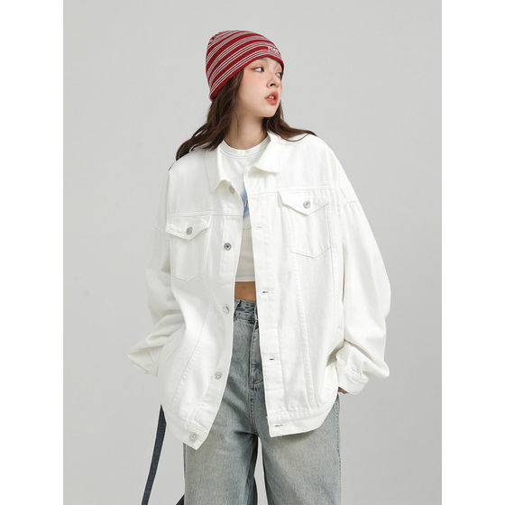 Spring and Autumn denim jackets for men and couples casual fashion brand high-end women's lapel jackets for workwear and handsome large size versatile Spring and Autumn denim jackets for men and couples casual fashion brand high-end women's lapel jackets for workwear and handsome large size versatile