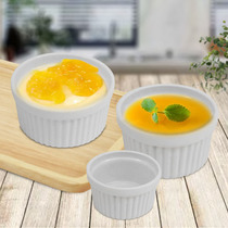 Japanese-style baking mold family egg tart pudding ice cream making container white ceramic oven baking utensils