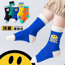 Childrens socks cotton spring and autumn boys socks sports autumn and winter baby girls in the socks personality tide socks ins Korea