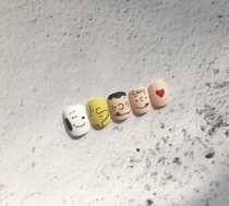 New small red book Meal patch Cartoon hand-painted wearing A quick hand phototherapy A cute finished product