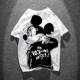 Original American anime mouse round neck couple short-sleeved t-shirt tide summer half-sleeved couple dress short-sleeved t-shirt male Original American anime mouse round neck couple short-sleeved t-shirt tide summer half-sleeved couple dress short-sleeved t-shirt male