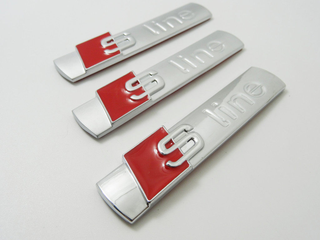 适用于奥迪sline侧标q5q7a3a5a4la6la8l奥迪运动侧标奥迪车标