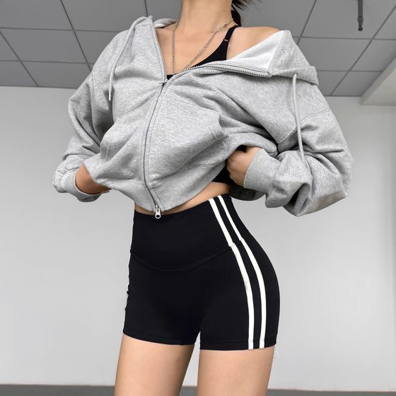 American Striped 부끄러운 라인 스포츠 반바지 여성 복숭아 엉덩이 리프팅 피트니스 반바지 여름 달리기 요가 3 점 바지 American Striped 부끄러운 라인 스포츠 반바지 여성 복숭아 엉덩이 리프팅 피트니스 반바지 여름 달리기 요가 3 점 바지