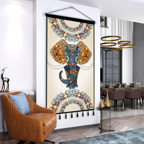 Ethnic style Thai elephant hanging cloth hanging painting background cloth tapestry porch living room bedroom aisle fabric homestay decoration
