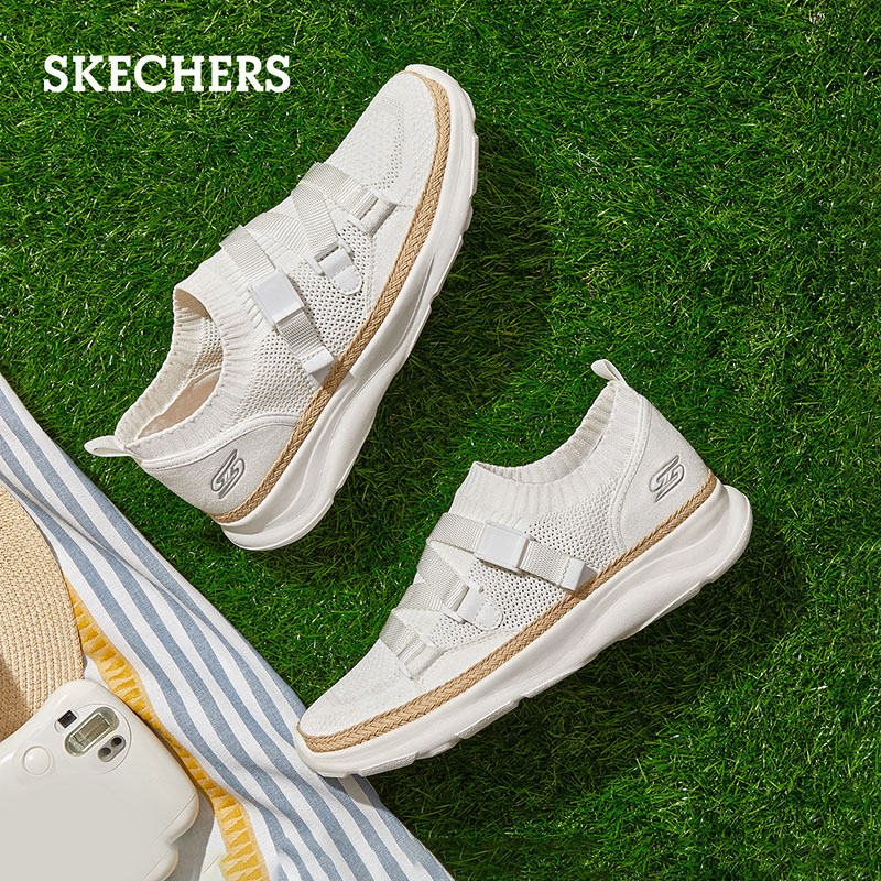 Skechers斯凯奇2020新款一脚蹬鞋女士天使鞋小白鞋休闲鞋117014 Skechers斯凯奇2020新款一脚蹬鞋女士天使鞋小白鞋休闲鞋117014