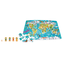 hape Level 6-Around the World Puzzle Game Chess Jigsaw Puzzle