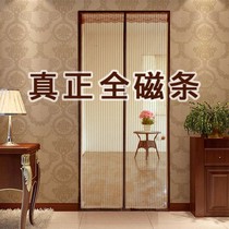 Door curtain anti-mosquito anti-fly ventilated encrypted full magnetic strip full magnetic stripe finished magnetic summer bedroom high-end