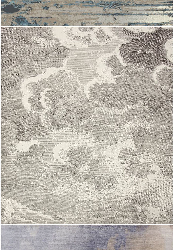 d08水墨东方美学地毯抽像艺术纹理贴图 软装材料设计方案概念素材 - 