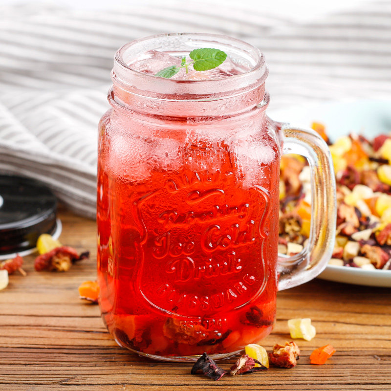 红粉佳人 水果粒茶 150g*2罐 14元包邮(需用券)