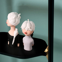 Nordic ins Wind girl heart Girl ornaments creative art home living room bedroom soft decorations light luxury ornaments