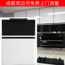 Customized tempered glass cabinet door plate crystal steel door aluminum alloy custom-made kitchen diamond door custom-made kitchen door glass