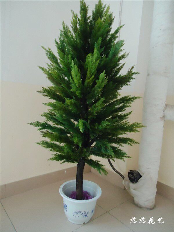 仿真松柏树 假柏树 演出道具树拍摄造景仿真绿植装饰假树定做批发